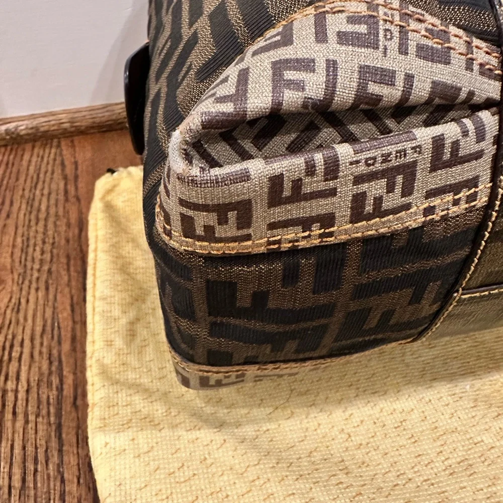 Fendi Black and Brown Satchel - Picture 12 of 16